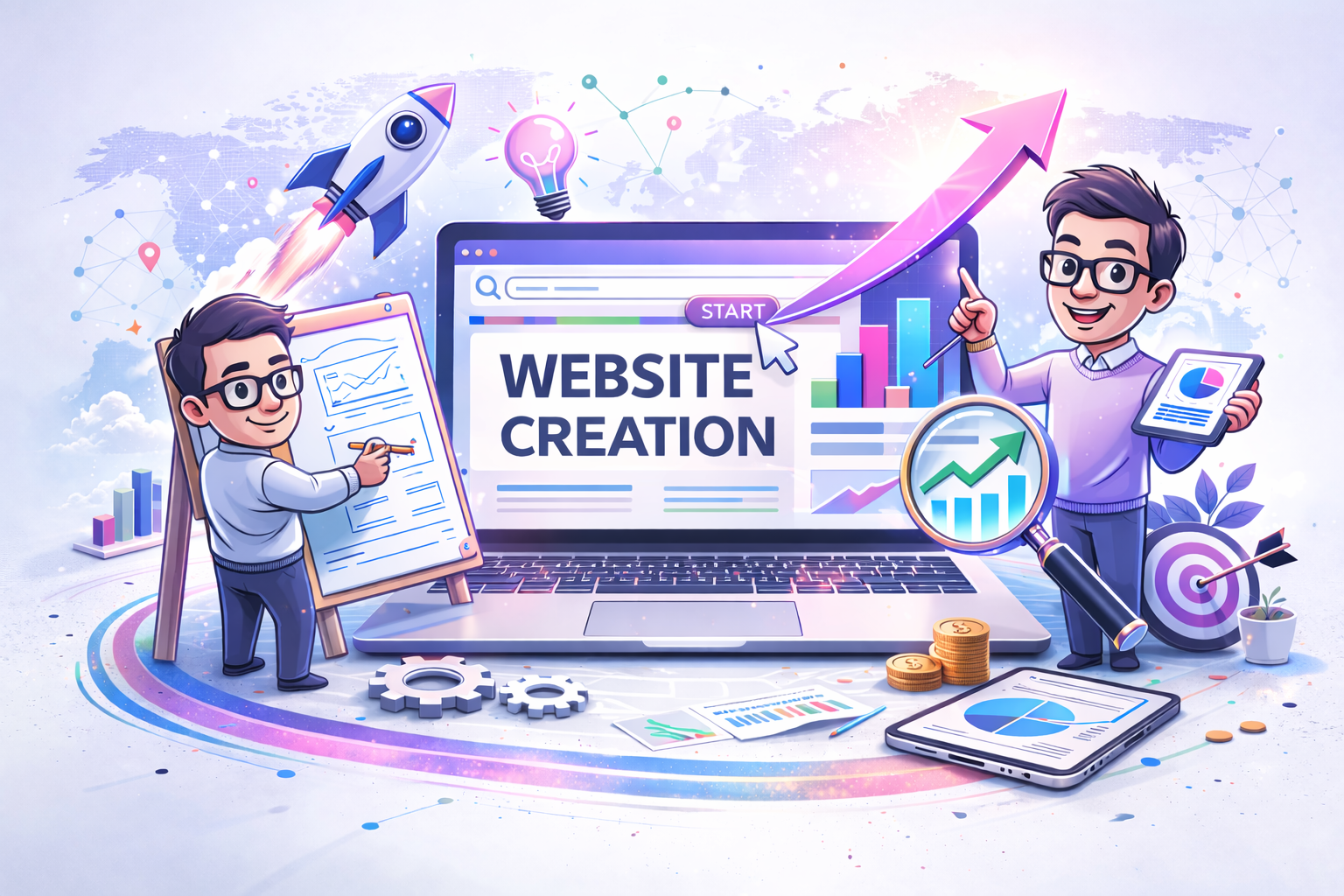 Website creation and digital business strategy
