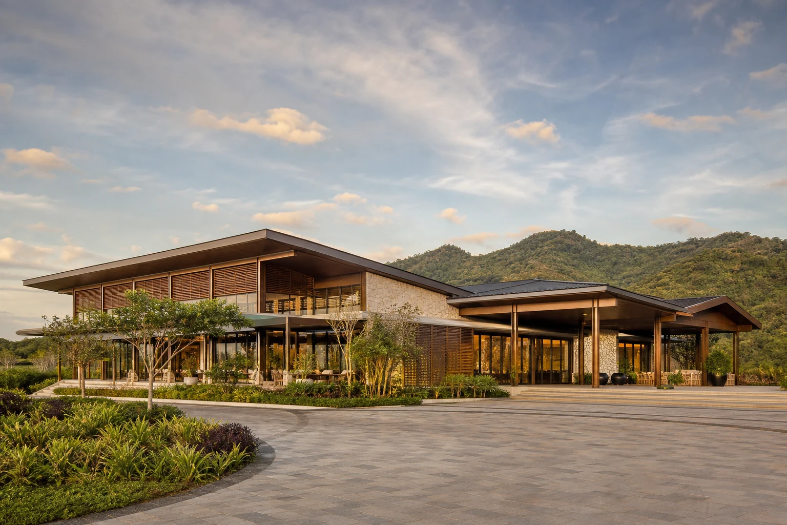 The Ranch House modern tropical clubhouse